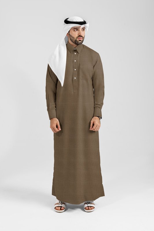 Alternative view of Aura Mocha Qatari Kandoora