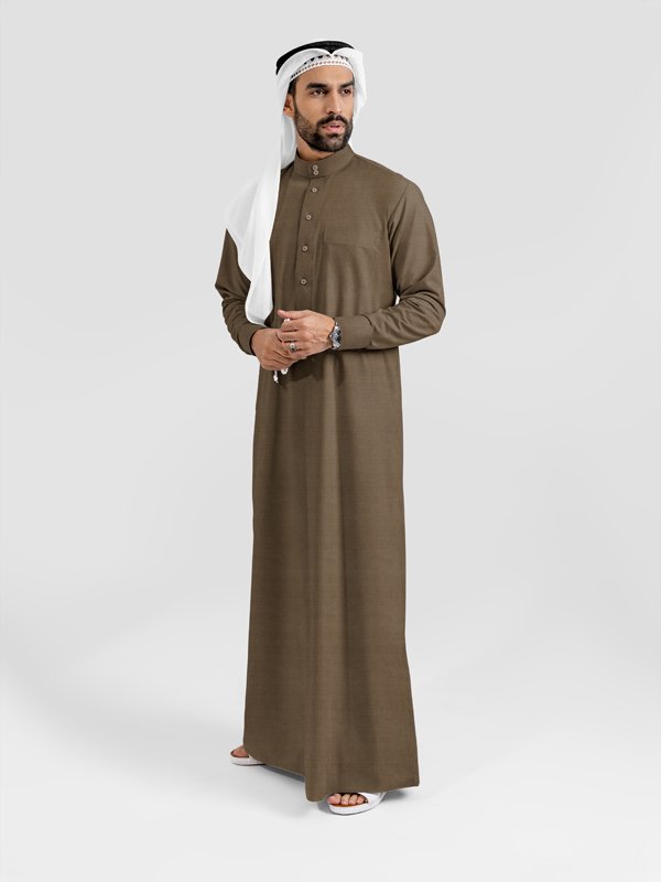 Alternative view of Aura Mocha Saudi Kandoora