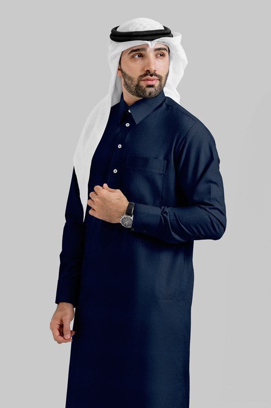 Alternative view of Cashmere Twilight Qatari Kandoora