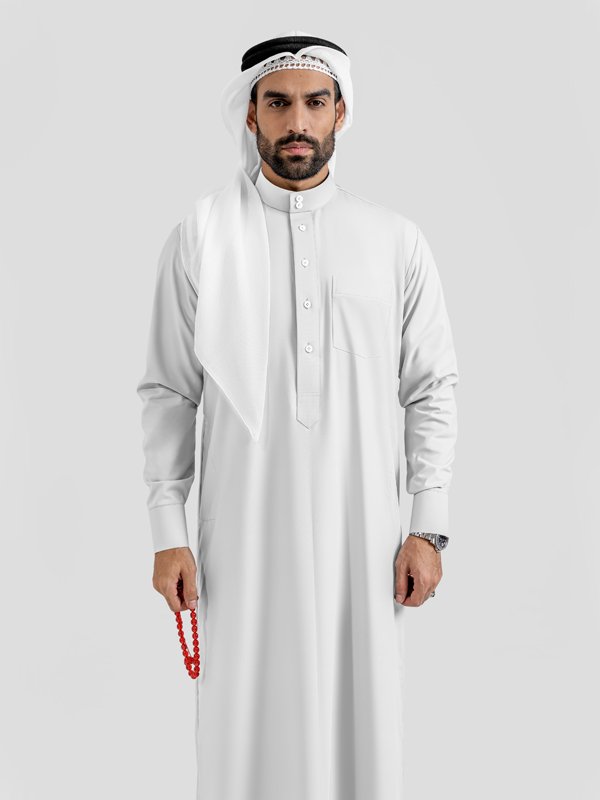 Alternative view of Elan White Saudi Kandoora