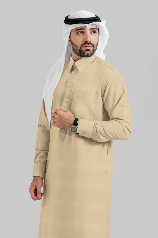 Alternative view of Elan Sand Qatari Kandoora