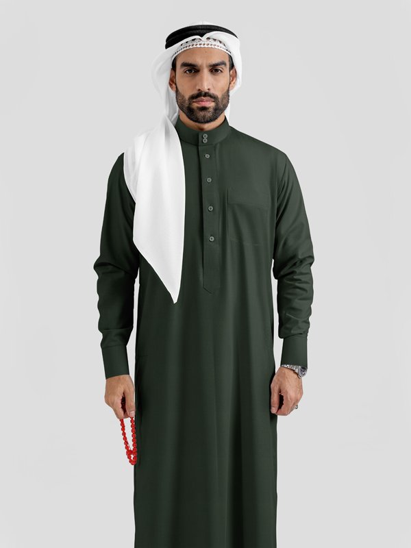 Alternative view of Elan Olive Saudi Kandoora