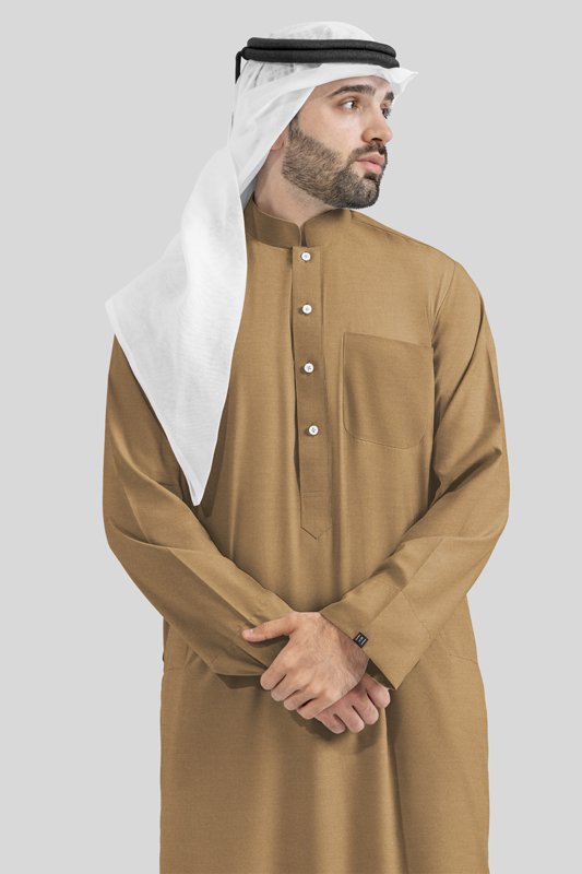 Alternative view of Lustre Desert Dune Kuwaiti Kandoora