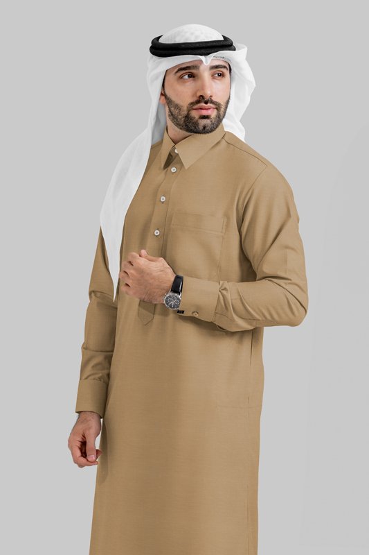 Alternative view of Lustre Desert Dune Qatari Kandoora