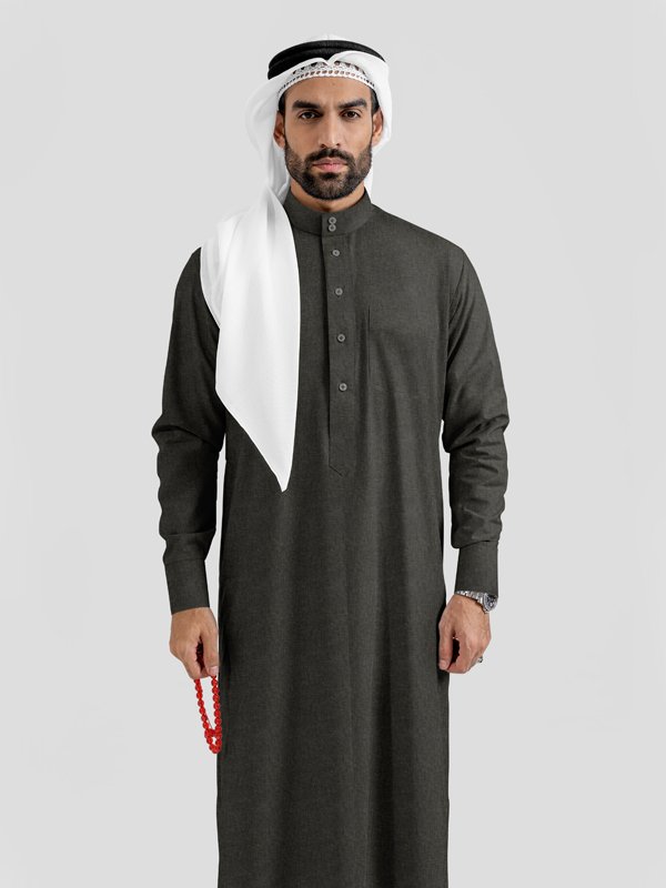 Alternative view of Noir Luxe Fern Saudi Kandoora