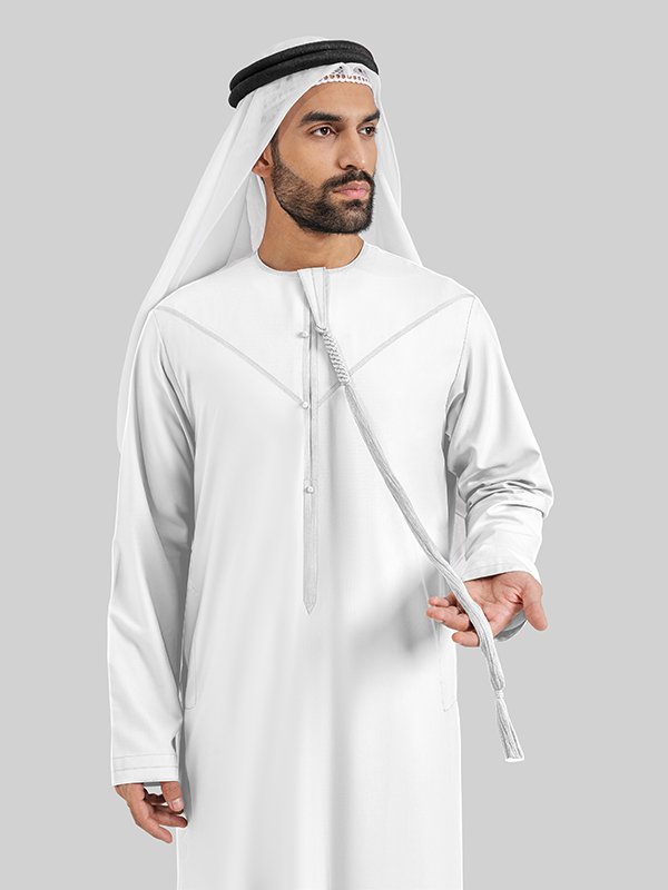 Alternative view of Pure Essence Pure White (Thai) Emerati Kandoora